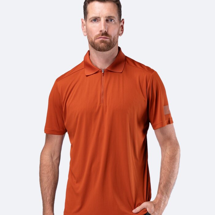 Meeste UVActive lukuga lühikeste varrukatega spordipolo