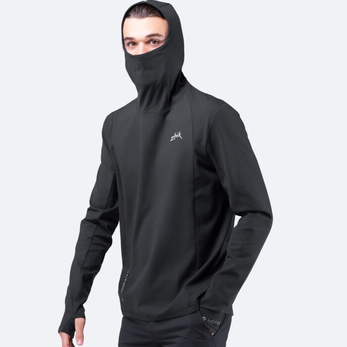 Meeste Motion pikkade varrukatega kapuutsiga Top