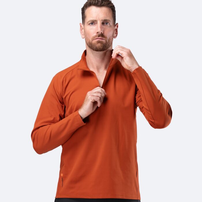 Meeste Motion 1/4 Zip pikavarrukaline särk