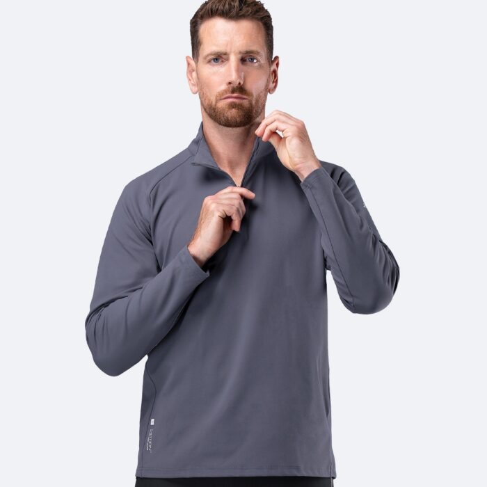 Meeste Motion 1/4 Zip pikavarrukaline särk