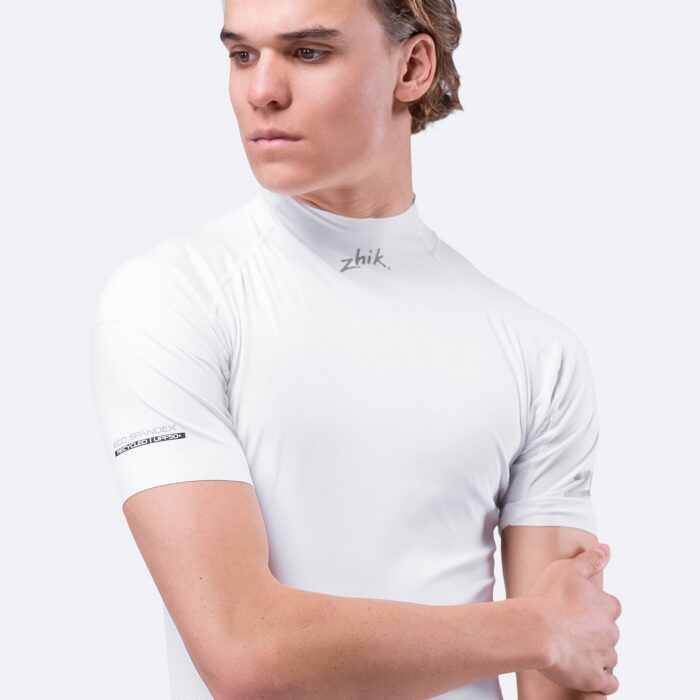 Meeste Eco Spandex lühikeste varrukatega Top