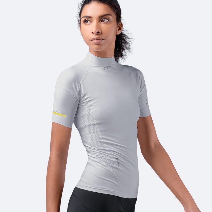 Naiste Eco Spandex lühikeste varrukatega Top