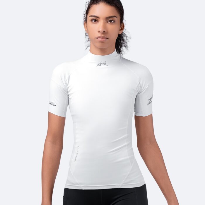 Naiste Eco Spandex lühikeste varrukatega Top